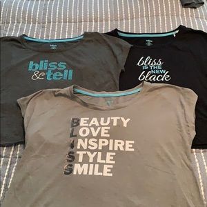 3 Bliss Sleep Shirts, Small, Super Soft
